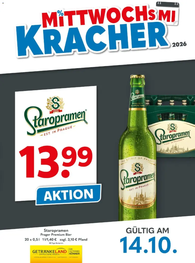 Getränkeland Prospekt ab 14.10.2026