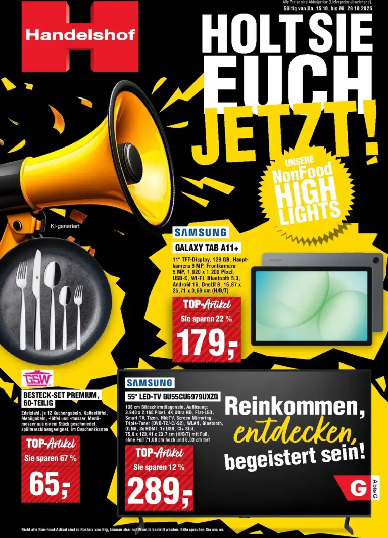 Handelshof Prospekt ab 15.10.2026
