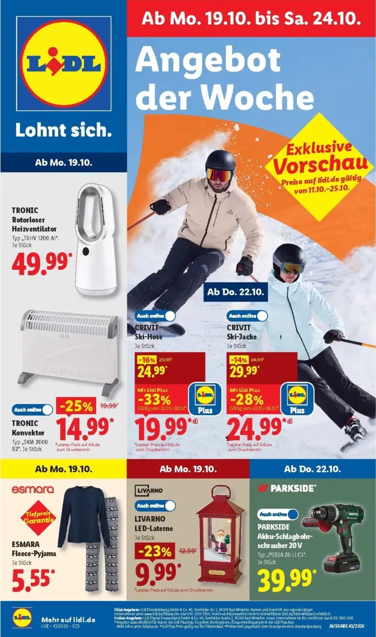 LIDL Prospekt ab 19.10.2026
