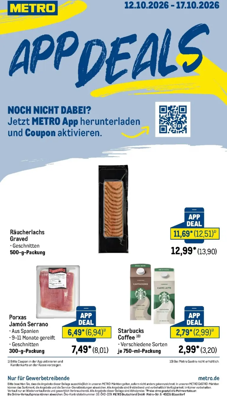 METRO Prospekt ab 12.10.2026