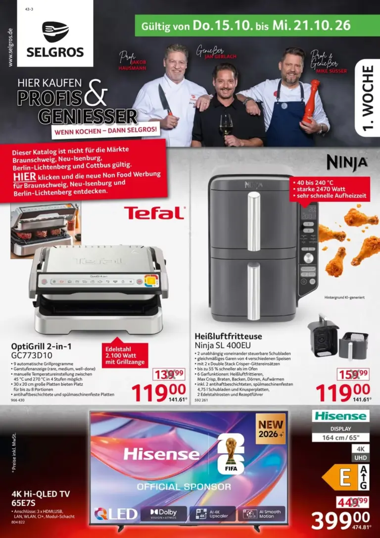 Selgros Prospekt ab 15.10.2026