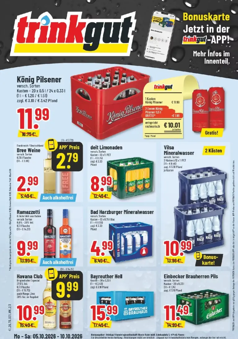 Trinkgut Prospekt ab 05.10.2026