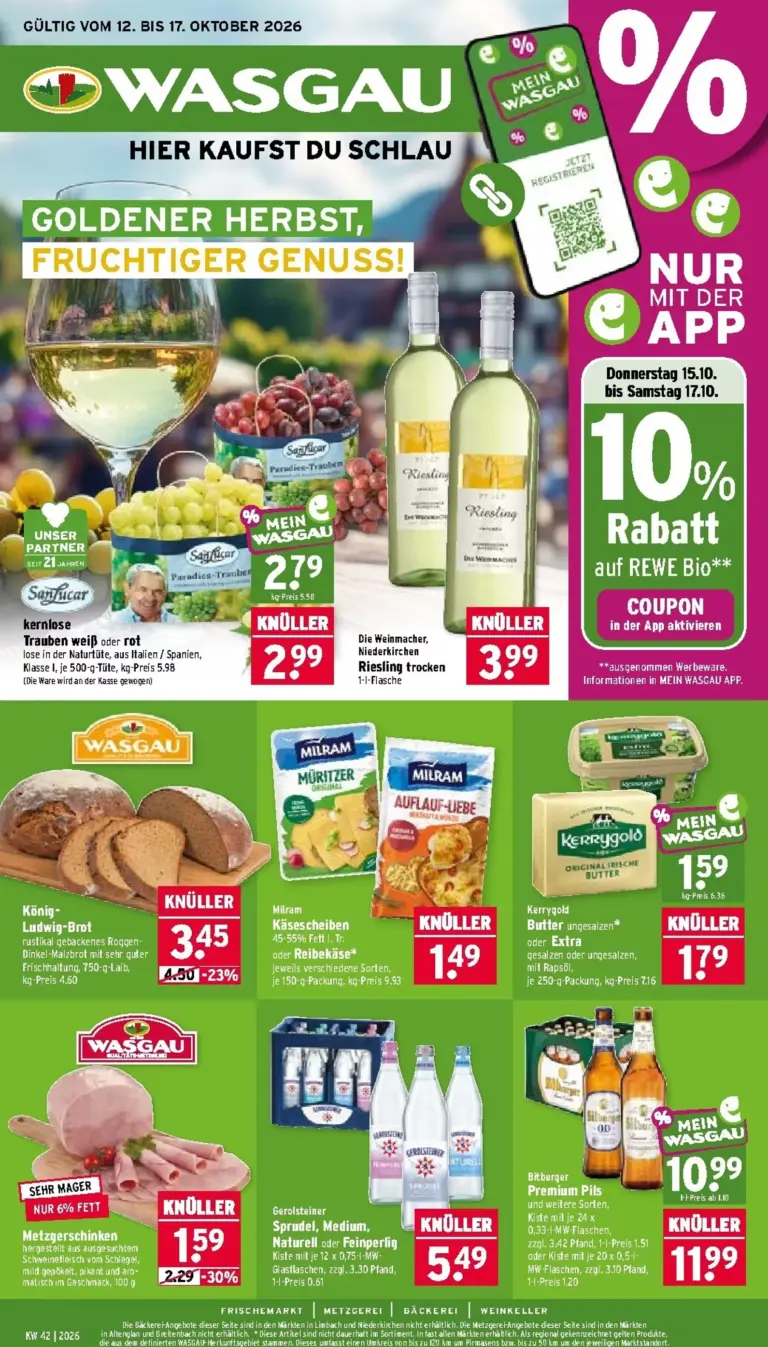 Wasgau Prospekt ab 12.10.2026